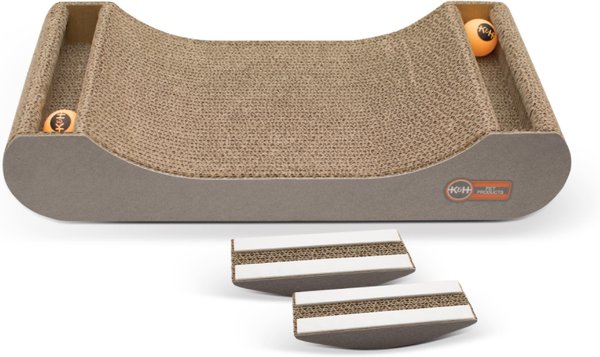 K&H Pet Products Kitty Tippy Scratch n' Track Cat Scratcher Toy with Catnip slide 1 of 10