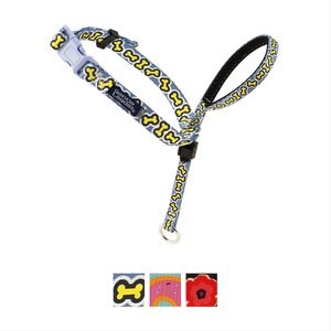 PetSafe Gentle Leader Chic Padded Dog Headcollar & Leash, Bonez, Small: 7 to 15-in neck