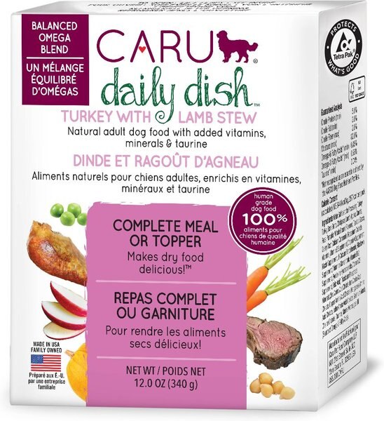 Caru Daily Dish Turkey with Lamb Stew Grain-Free Wet Dog Food, 12.5-oz, case of 12 slide 1 of 5