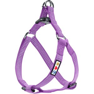 Pawtitas Nylon Reflective Step In Back Clip Dog Harness, Purple Orchid, X-Small: 11 to 15-in chest