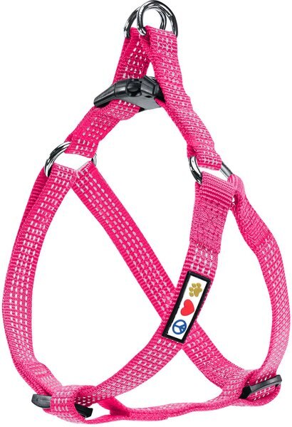 Pawtitas Nylon Reflective Step In Back Clip Dog Harness, Pink, X-Small: 11 to 15-in chest slide 1 of 8