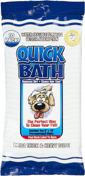 International Veterinary Sciences Quick Bath Large Breed Dog Wipes, 10 count slide 1 of 6