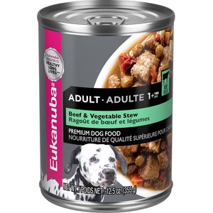Eukanuba Adult Beef & Vegetable Stew Canned Dog Food, 12.5-oz, case of 12