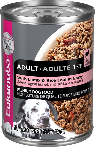 Eukanuba Adult with Lamb & Rice Canned Dog Food, 13.2-oz, case of 12 slide 1 of 6
