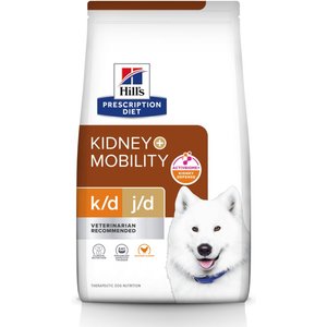 Hill's Prescription Diet k/d + Mobility Kidney Care + Mobility with Chicken Dry Dog Food, 18.7-lb bag