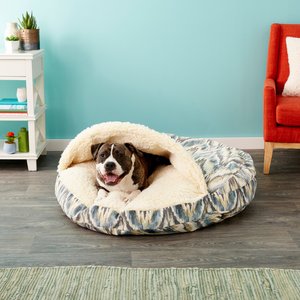 Snoozer Pet Products Microsuede Cozy Cave Dog & Cat Bed, Tempest Spring, X-Large