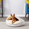 Snoozer Pet Products Orthopedic Microsuede Cozy Cave Dog & Cat Bed, Palmer Dove, Small