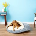 Snoozer Pet Products Orthopedic Microsuede Cozy Cave Dog & Cat Bed, Palmer Indigo, Large