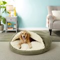 Snoozer Pet Products Luxury Cozy Cave Orthopedic Cat & Dog Bed w/Removable Cover, Olive, X-Large