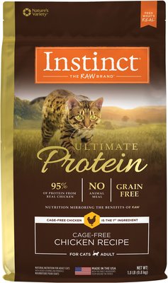 Instinct Ultimate Protein Grain-Free Cage-Free Chicken Recipe Freeze-Dried Raw Coated Dry Cat Food, slide 1 of 1