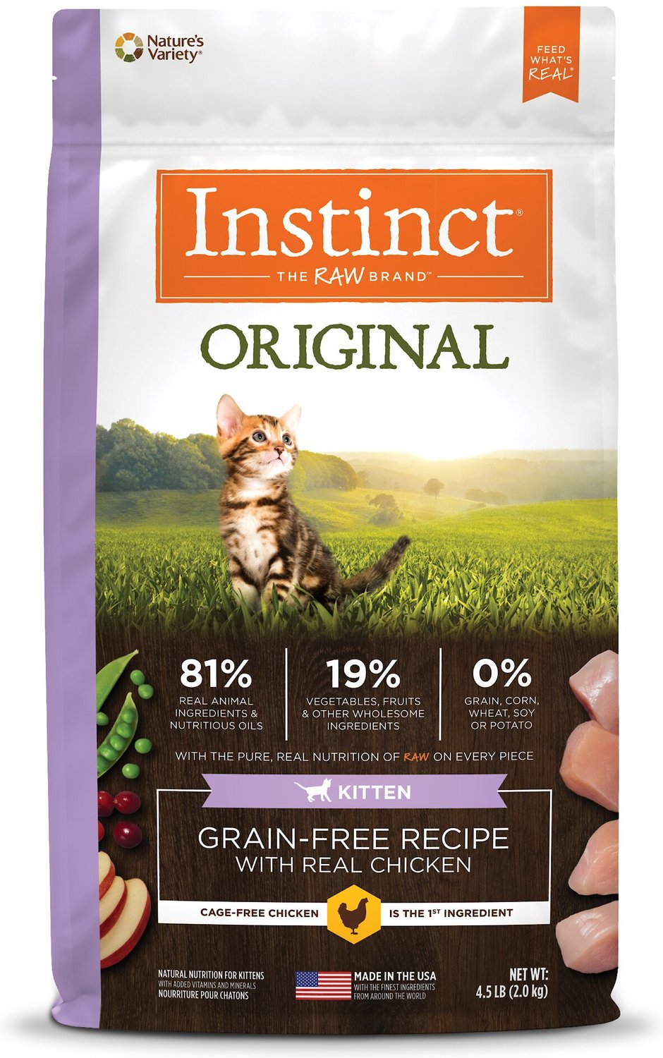 instinct dry kitten food