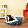 Snoozer Pet Products Indoor/Outdoor Cozy Cave Dog & Cat Bed, Garden Gate Navy, Large