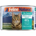 Feline Natural Beef and Hoki Feast Grain-Free Canned Cat Food, 6-oz, case of 24