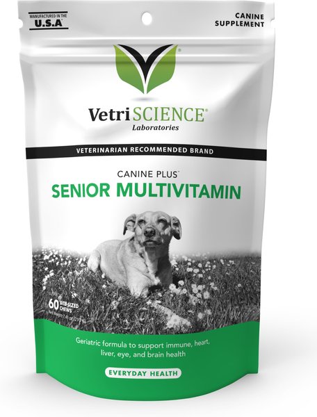 VetriScience Canine Plus Soft Chew Multivitamin for Senior Dogs, 60 count slide 1 of 4