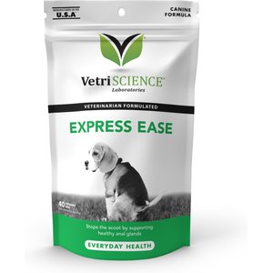 VetriScience Express Ease Soft Chews Digestive Supplement for Dogs, 40 count