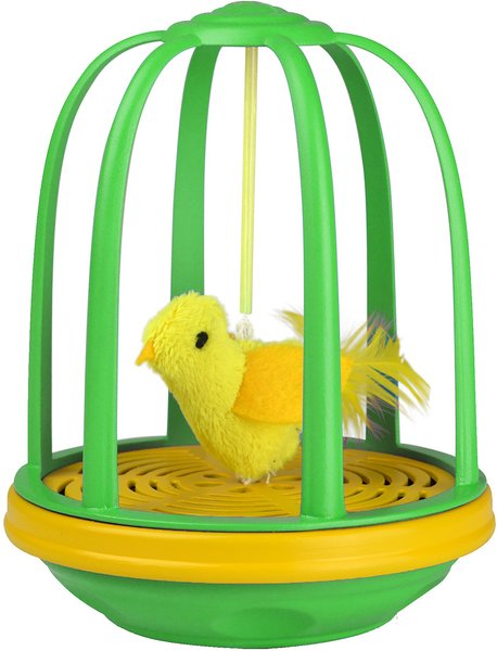 Pet Zone Caged Canary Interactive Cat Toy slide 1 of 4