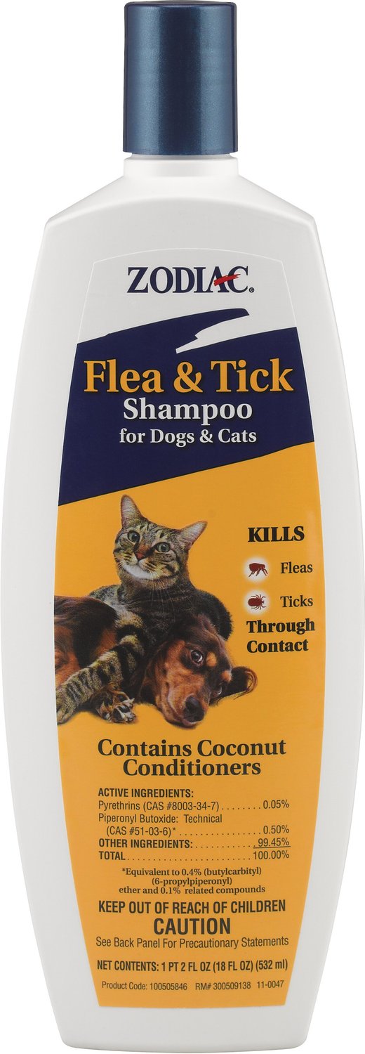 Zodiac Flea & Tick Shampoo for Dogs & Cats, 18oz