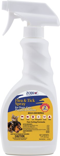 Zodiac Flea & Tick Spray for Dogs, Cats, Puppies & Kittens, 16-oz slide 1 of 2
