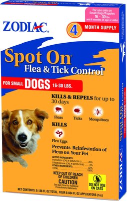 Zodiac Flea & Tick Spot Treatment for Dogs, 16-30 lbs, slide 1 of 1