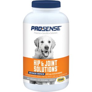 Pro-Sense Hip & Joint Solutions Advanced Strength Chewable Tablets Joint Supplement for Dogs, 120 count