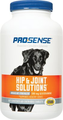 Pro-Sense Hip & Joint Solutions Regular Strength Chewable Tablets Joint Supplement for Dogs, slide 1 of 1