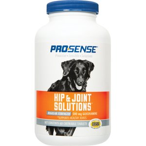 Pro-Sense Hip & Joint Solutions Regular Strength Chewable Tablets Joint Supplement for Dogs, 60 count