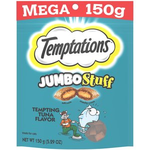 Temptations Jumbo Stuff Tempting Tuna Flavor Cat Treats, 5.29-oz bag
