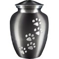 Best Friend Services Ottillie Paws Slate Vertical Print Dog & Cat Urn, Slate with Pewter Paws, Small