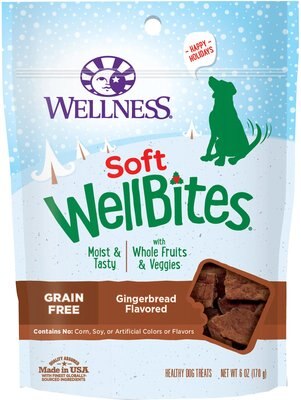 Wellness Soft Wellbites Holiday Gingerbread Grain-Free Dog Treats, slide 1 of 1