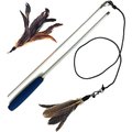 Pet Fit For Life 2 Guinea Feather Wand Cat Toy
