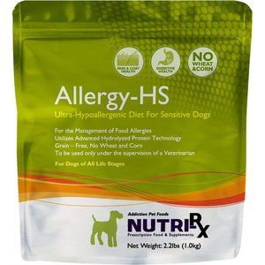 Addiction Nutri-RX Allergy-HS Ultra-Hypoallergenic Grain-Free Dry Dog Food, 2.2-lb bag