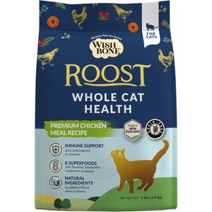 Wishbone Roost Grain-Free Dry Cat Food, 4-lb bag