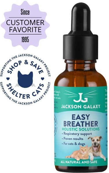 Jackson Galaxy Solutions Solutions Easy Breather Homeopathic Medicine for Respiratory Infections for Cats & Dogs, 2-oz slide 1 of 4