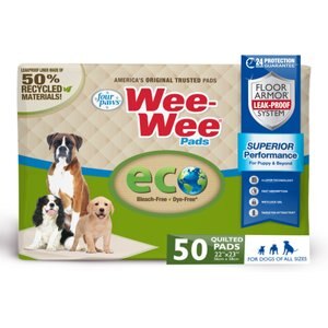 Wee-Wee Eco-Friendly Dog Training Pads, 22 x 23-in, 50 count, Unscented