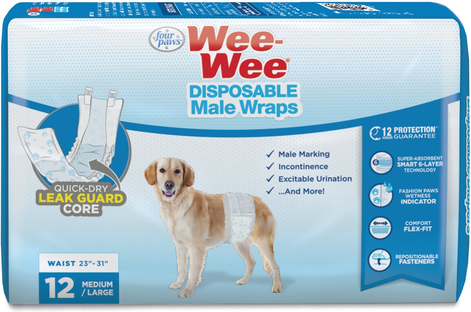 male dog wraps