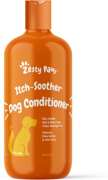Zesty Paws Itch Soother Dog Conditioner with Oatmeal & Aloe Vera, For Skin Moisture &Shiny Coats, Vanilla Bean Scent slide 1 of 9