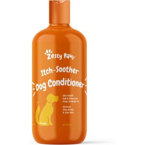 Zesty Paws Oatmeal Anti-Itch Conditioner with Aloe Vera & Organic Shea Butter for Dogs, 16-oz bottle
