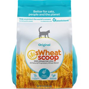 sWheat Scoop Fast-Clumping Unscented Natural Clumping Wheat Cat Litter, 12-lb bag