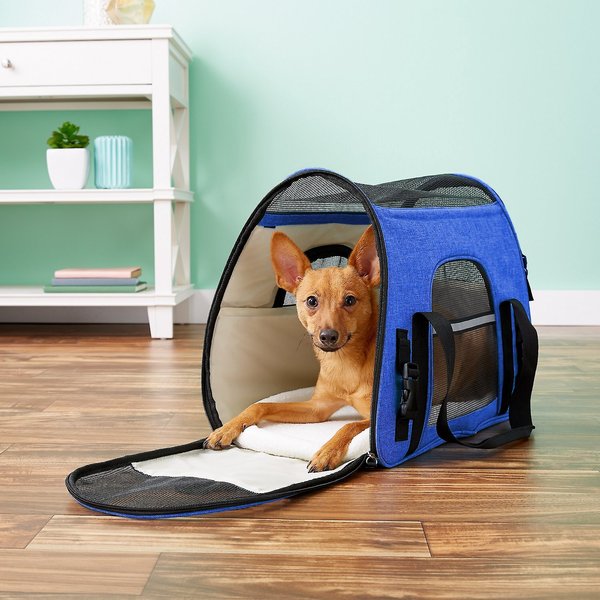 Mr. Peanut's Soft-Sided Airline-Approved Dog & Cat Carrier Bag, Deja Blue slide 1 of 8