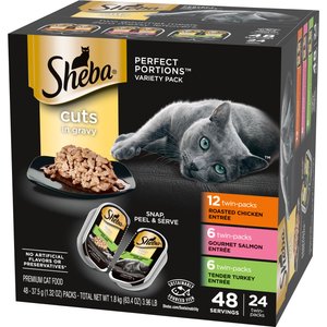 10. Sheba Perfect Portions Cuts in Gravy Wet Cat Food