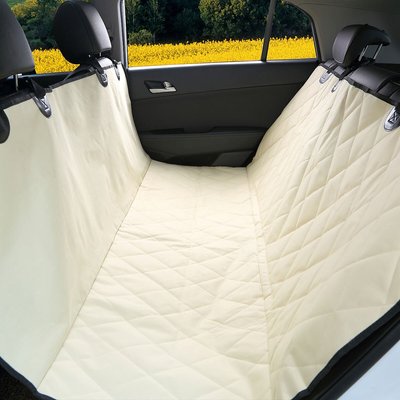 Pet Magasin Luxury Hammock Style Car Seat Cover Beige Chewy Com - Luxury Car Seat Cover For Pets