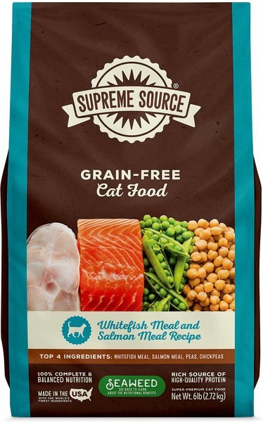 Supreme Source Whitefish Meal & Salmon Meal Grain-Free Dry Cat Food, 6-lb bag slide 1 of 11