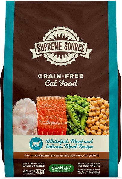 Supreme Source Whitefish Meal & Salmon Meal Grain-Free Dry Cat Food, 11-lb bag slide 1 of 10