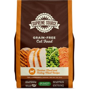 Supreme Source Chicken Meal & Turkey Meal Grain-Free Dry Cat Food, 11-lb bag