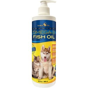 TerraMax Pro Premium Omega-3 Fish Oil Dog Supplement, 32-oz bottle