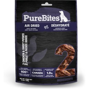PureBites Chicken & Sweet Potato Jerky Gently Dried Dog Treats, 6.3-oz bag