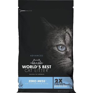 Zero Mess by World's Best Unscented Clumping Corn Cat Litter, 12-lb bag