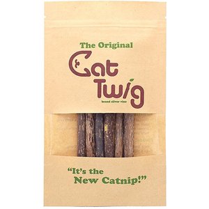 CatTwig Silver Vine Stick Cat Chew Toy, 6 count
