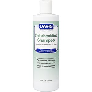 Davis Chlorhexidine Dog & Cat Shampoo, 12-oz bottle