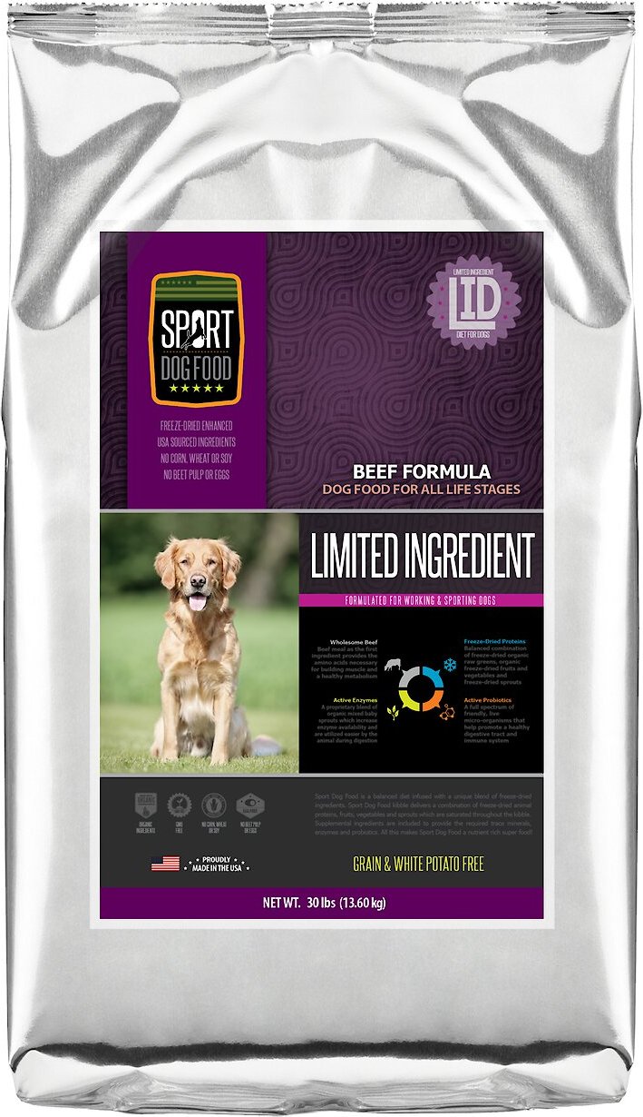 Sport Dog Food Elite Limited Ingredient Diet Beef Formula ...